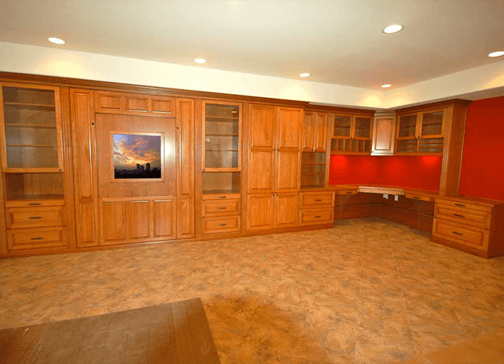 Wallbed w/ Home Office and Storage Cabinets